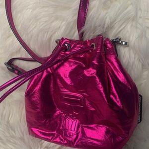 Pink metallic bag